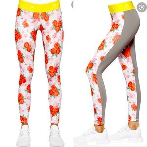 Adidas x Stella McCartney Stellasport Rose Leggings Running Tights Rare